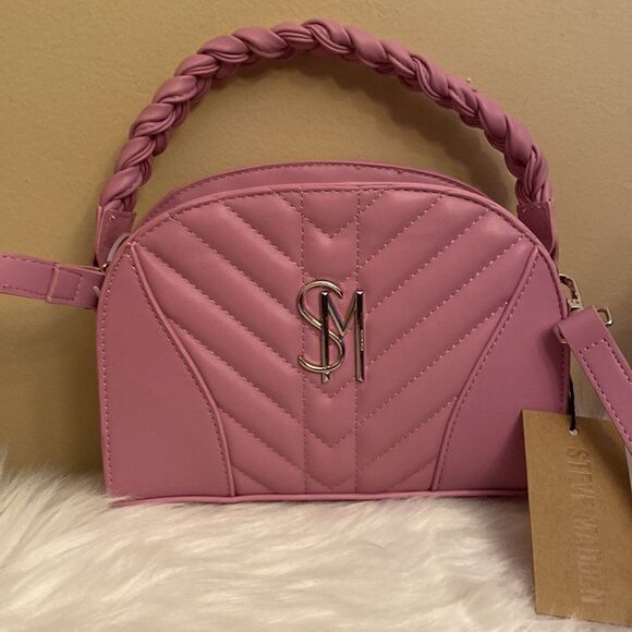 NWT Steve Madden (bhardyy) Top Handle Satchel/Crossbody - Rose Pink - Picture 2 of 7